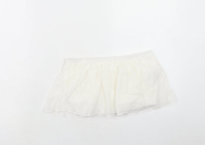 SheIn Womens White Polyester Basic Tank Size M Square Neck - Strapless