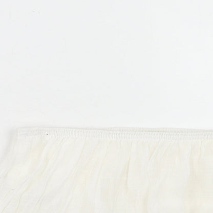 SheIn Womens White Polyester Basic Tank Size M Square Neck - Strapless