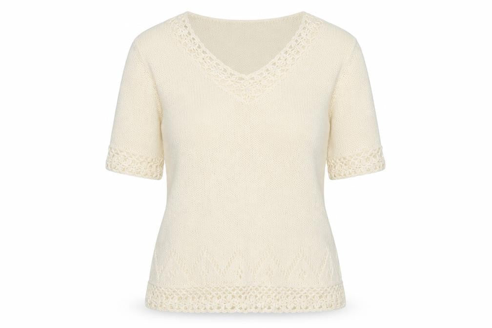 Womens UK Size L Classics Ivory Pullover Jumper