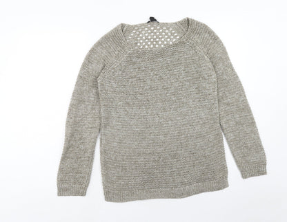 Womens UK Size S H&M Brown Pullover Jumper