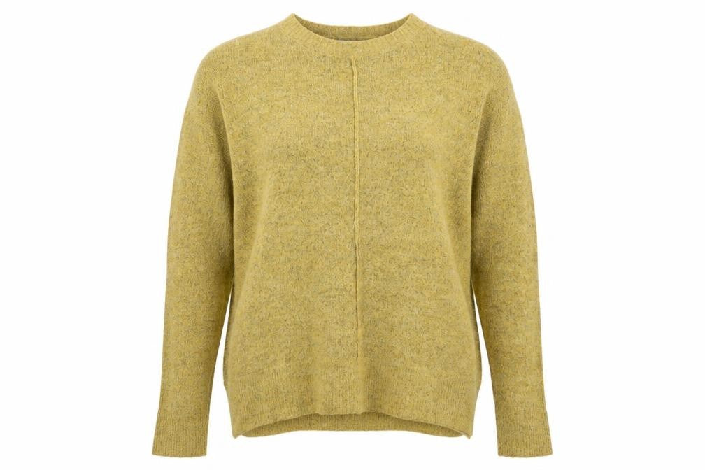Womens UK Size M Papaya Yellow Pullover Jumper