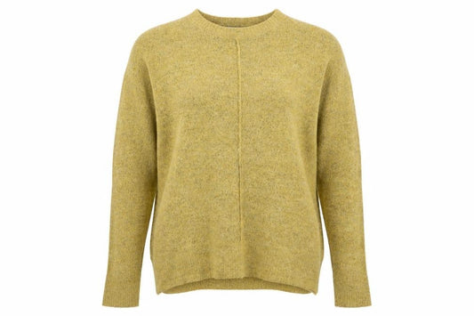 Womens UK Size M Papaya Yellow Pullover Jumper