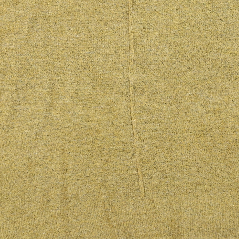 Womens UK Size M Papaya Yellow Pullover Jumper