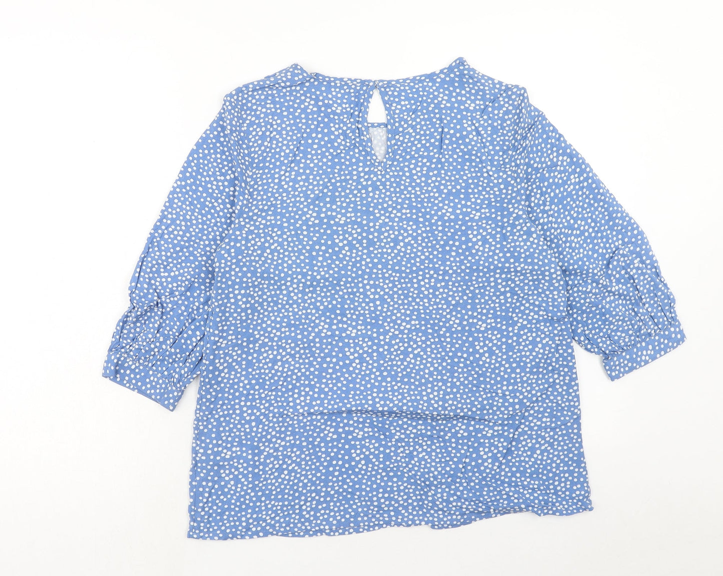 Womens UK Size 10 Very Blue Basic Blouse