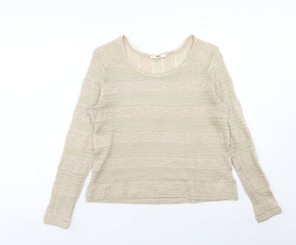 Womens UK Size L Oasis Brown Pullover Jumper