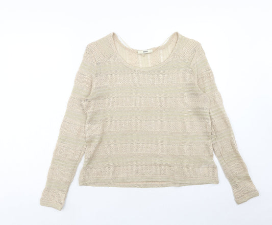 Womens UK Size L Oasis Brown Pullover Jumper
