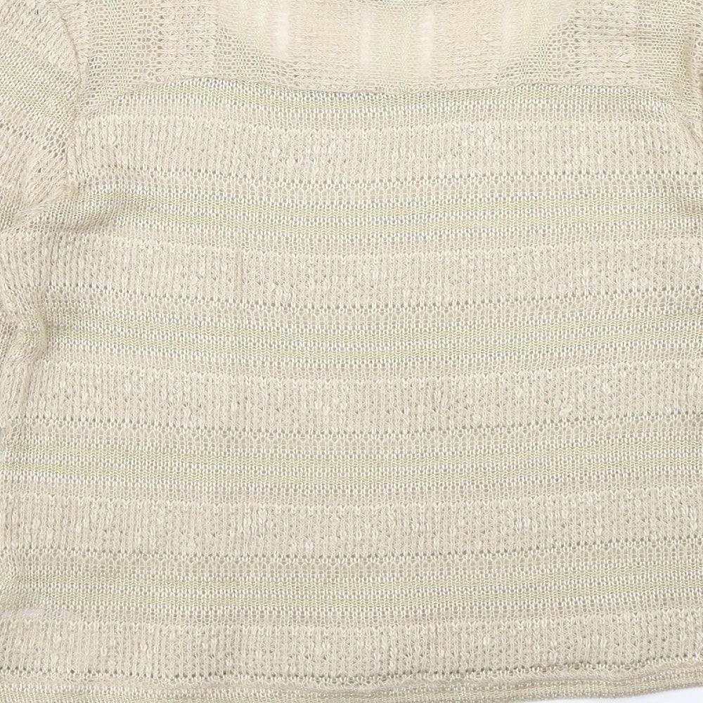 Womens UK Size L Oasis Brown Pullover Jumper