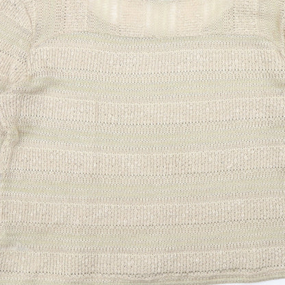 Womens UK Size L Oasis Brown Pullover Jumper