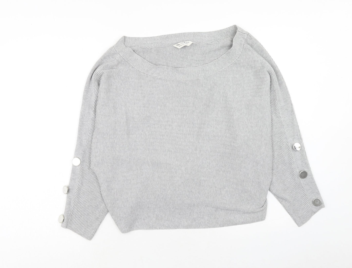Womens UK Size 12 Miss Selfridge Grey Pullover Jumper