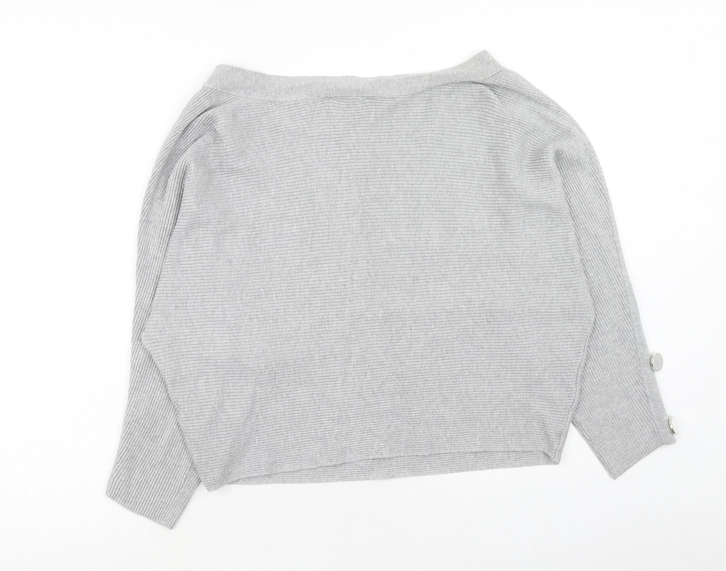 Womens UK Size 12 Miss Selfridge Grey Pullover Jumper