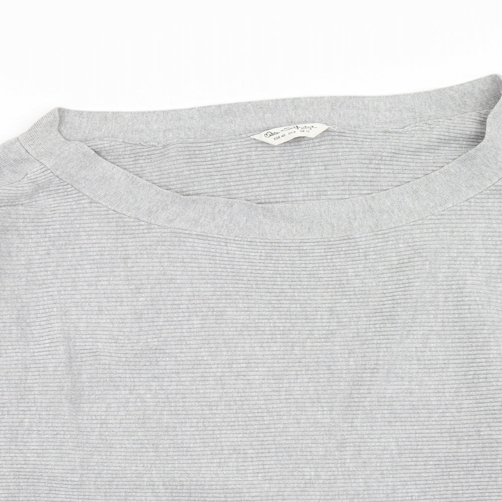 Womens UK Size 12 Miss Selfridge Grey Pullover Jumper