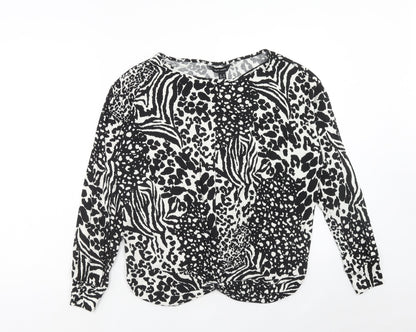 Womens UK Size 14 New Look Black Basic Blouse