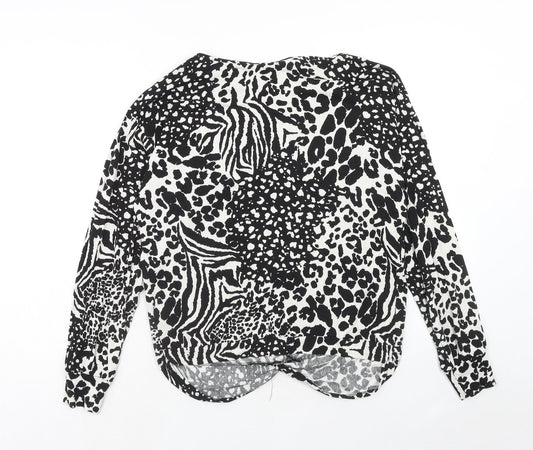 Womens UK Size 14 New Look Black Basic Blouse
