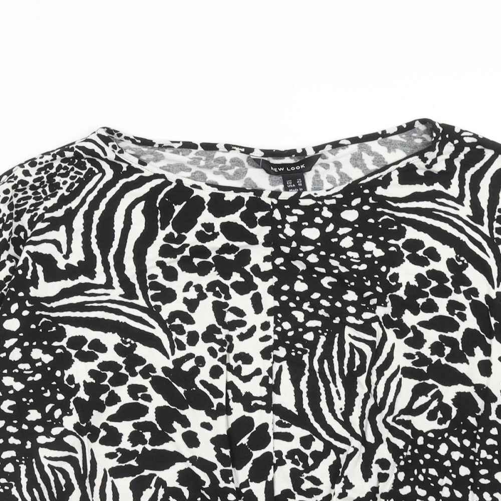 Womens UK Size 14 New Look Black Basic Blouse