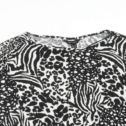Womens UK Size 14 New Look Black Basic Blouse
