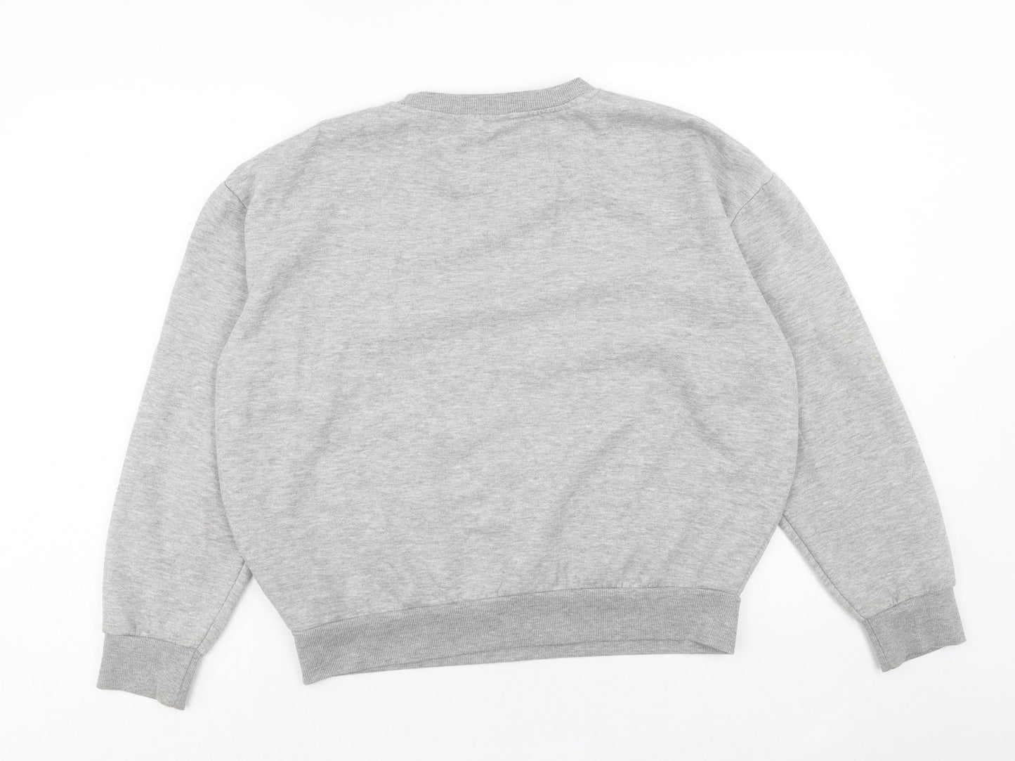 Primark Womens Grey Cotton Pullover Sweatshirt Size M Pullover - Mickey and Minnie Mouse Size 12-14