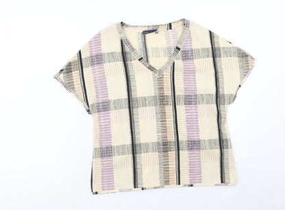 Womens UK Size 8 Marks and Spencer Multicoloured Basic T-Shirt