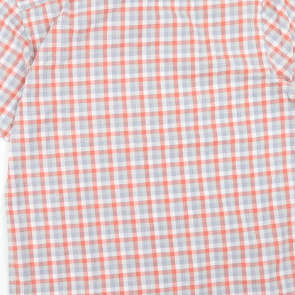 Mens UK Size M Haworth Red  Button-Up Short Sleeve Casual Shirt
