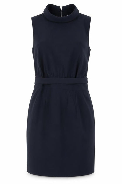 Very Womens Blue Polyester A-Line Size 10 Collared Button