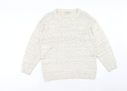 Womens UK Size M Debenhams Beige Pullover Jumper
