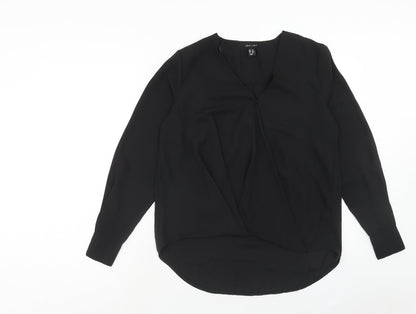Womens UK Size 10 New Look Black Basic Blouse