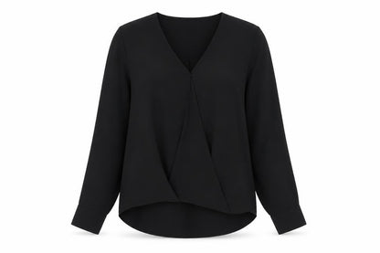 Womens UK Size 10 New Look Black Basic Blouse