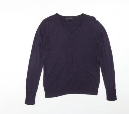 Womens UK Size 12 Marks and Spencer Purple Pullover Jumper