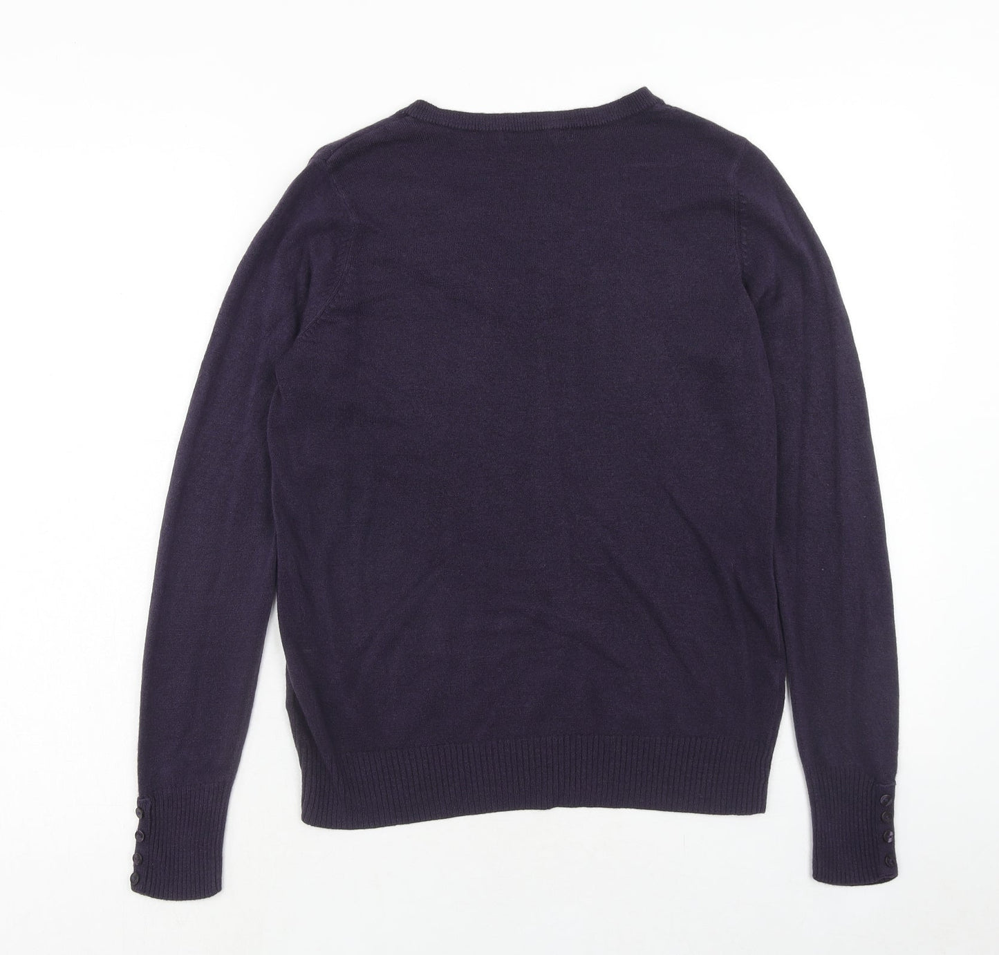Womens UK Size 12 Marks and Spencer Purple Pullover Jumper