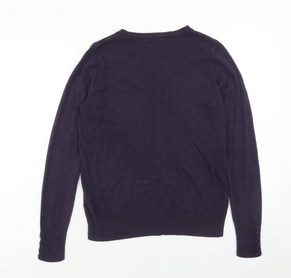 Womens UK Size 12 Marks and Spencer Purple Pullover Jumper