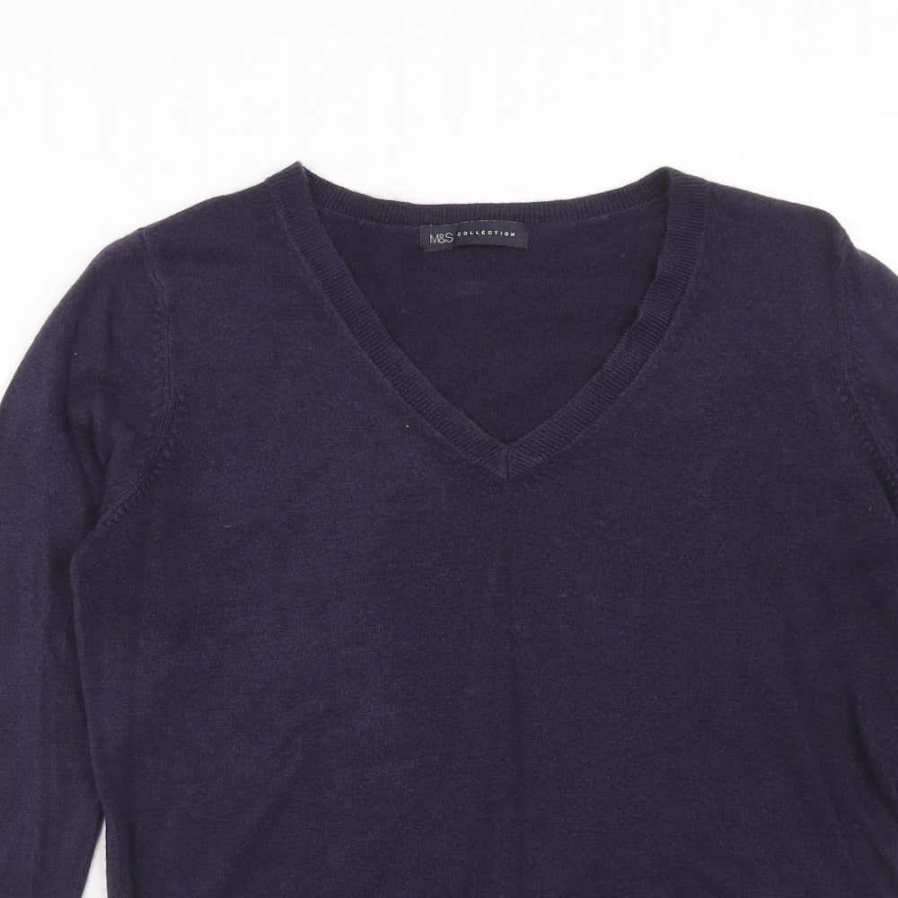 Womens UK Size 12 Marks and Spencer Purple Pullover Jumper