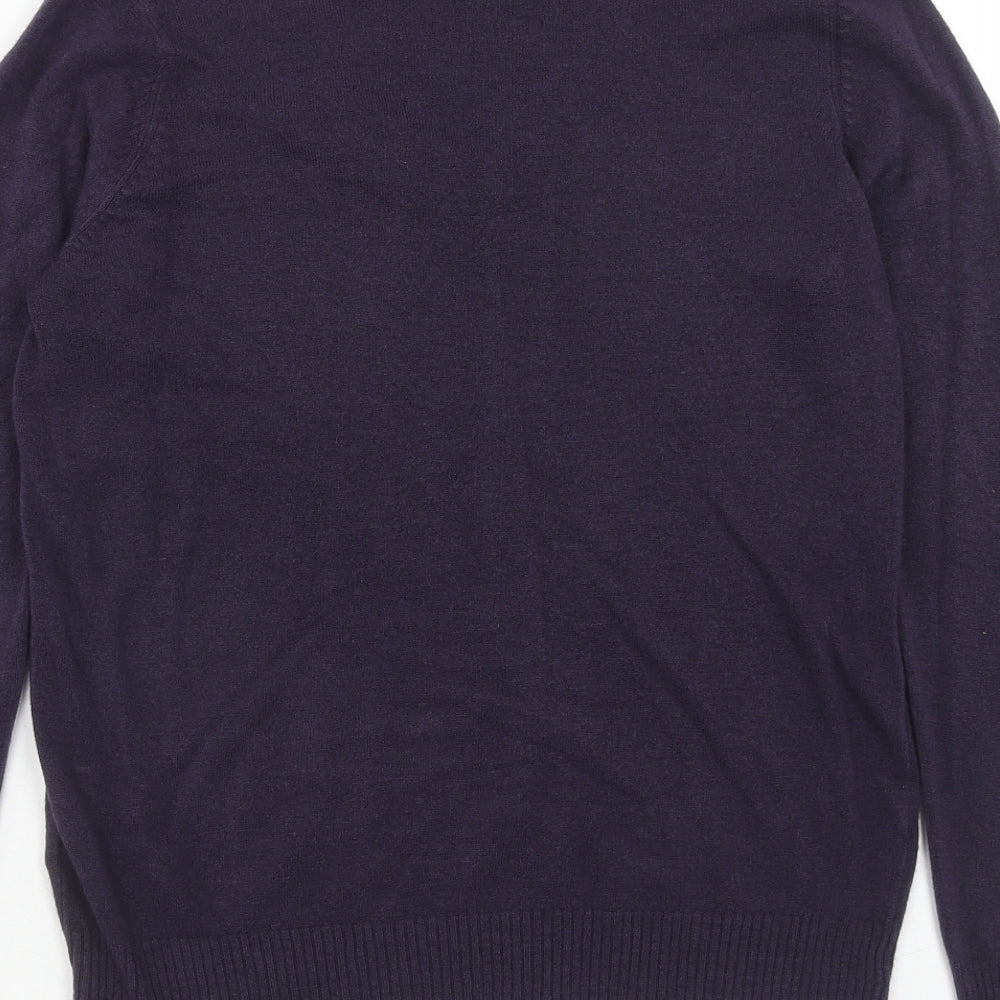 Womens UK Size 12 Marks and Spencer Purple Pullover Jumper
