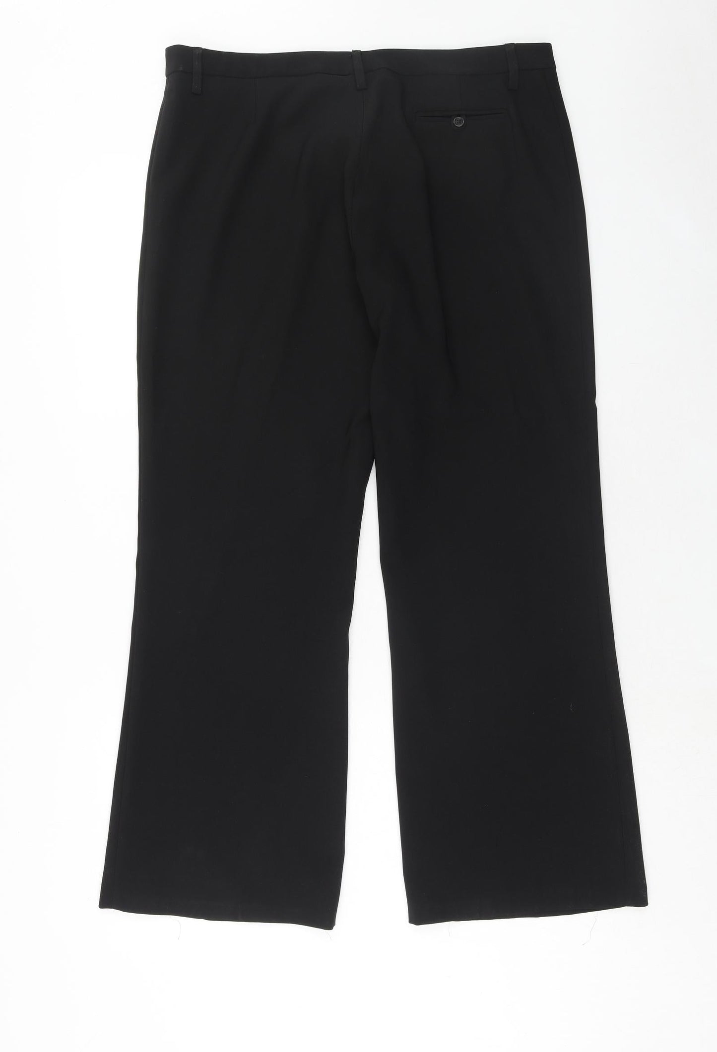 Womens UK Size 14 Kit Regular Fit  Black Trousers