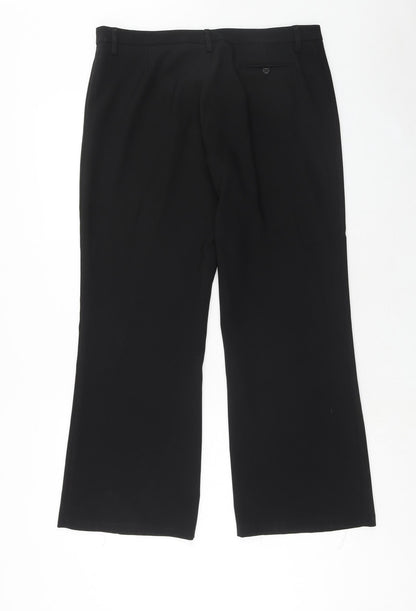 Womens UK Size 14 Kit Regular Fit  Black Trousers