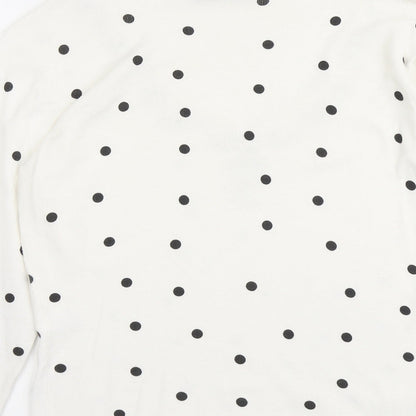 Womens UK Size S Precis White Pullover Jumper