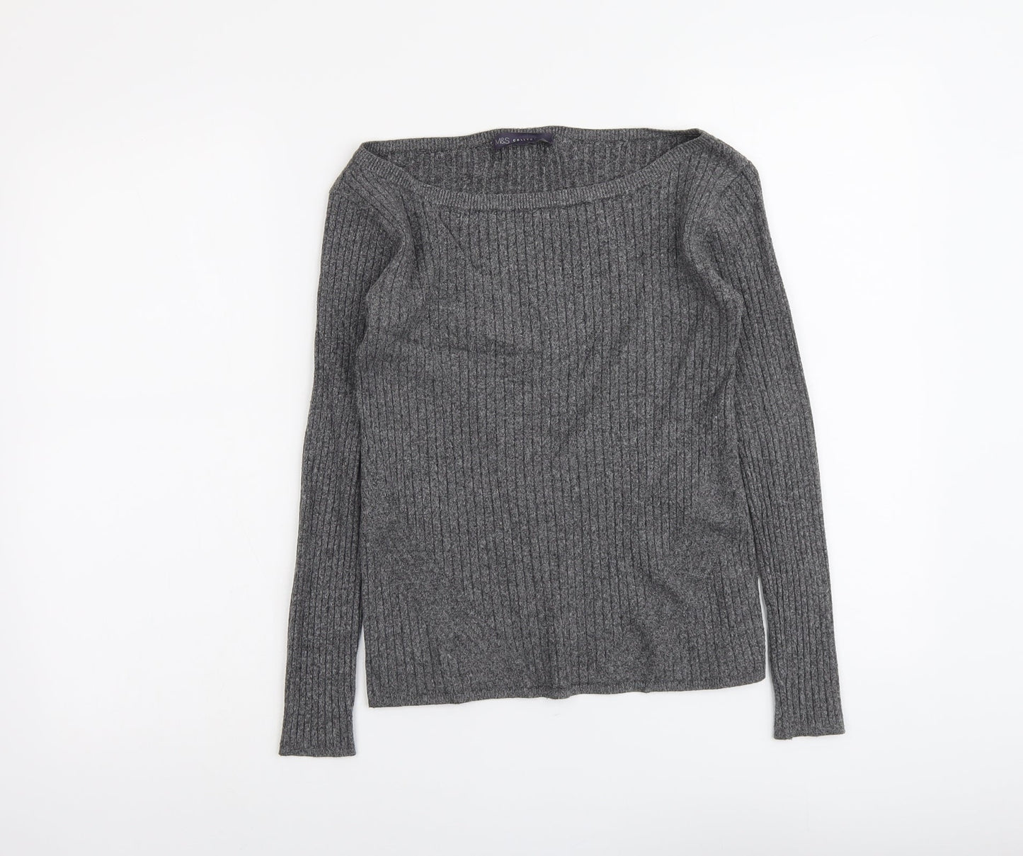 Womens UK Size 8 Marks and Spencer Grey Pullover Jumper