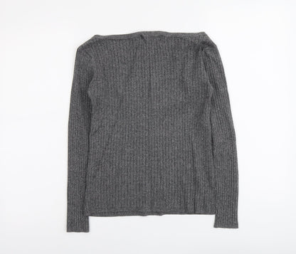 Womens UK Size 8 Marks and Spencer Grey Pullover Jumper