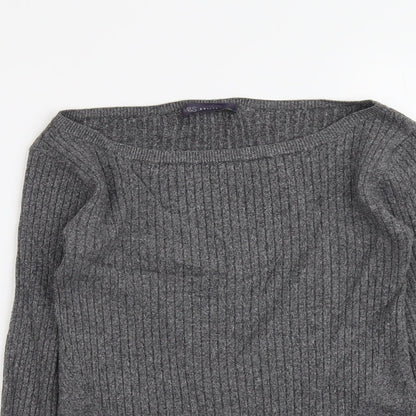 Womens UK Size 8 Marks and Spencer Grey Pullover Jumper