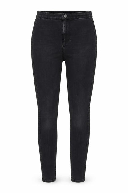 Denim & Co. Womens Black Cotton Jegging Jeans Size 8 L31 in Regular Button