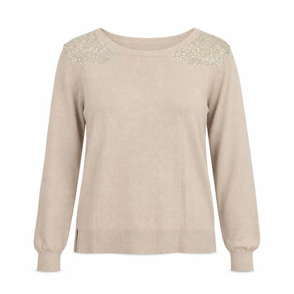 Womens UK Size M Oasis Beige Pullover Jumper