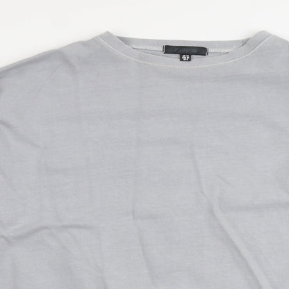 Missguided Womens Grey Cotton Pullover Sweatshirt Size 12 Pullover