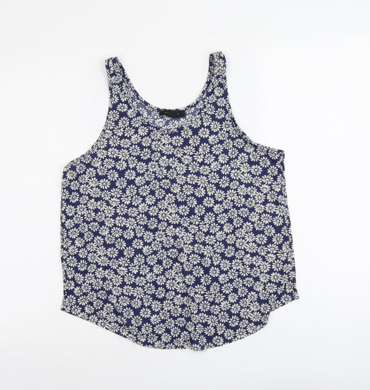 Womens UK Size 12 Atmosphere Blue Basic Tank