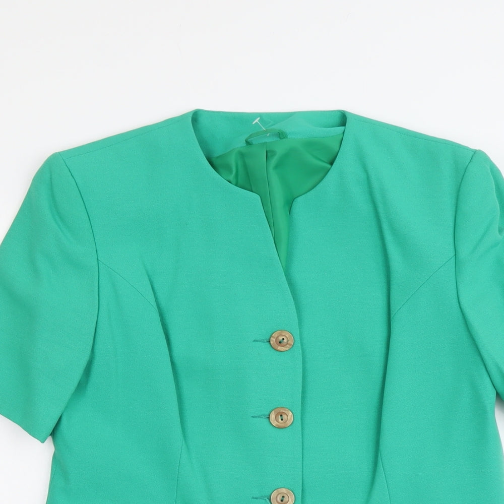 Womens UK Size 14 Berkertex Green Jacket