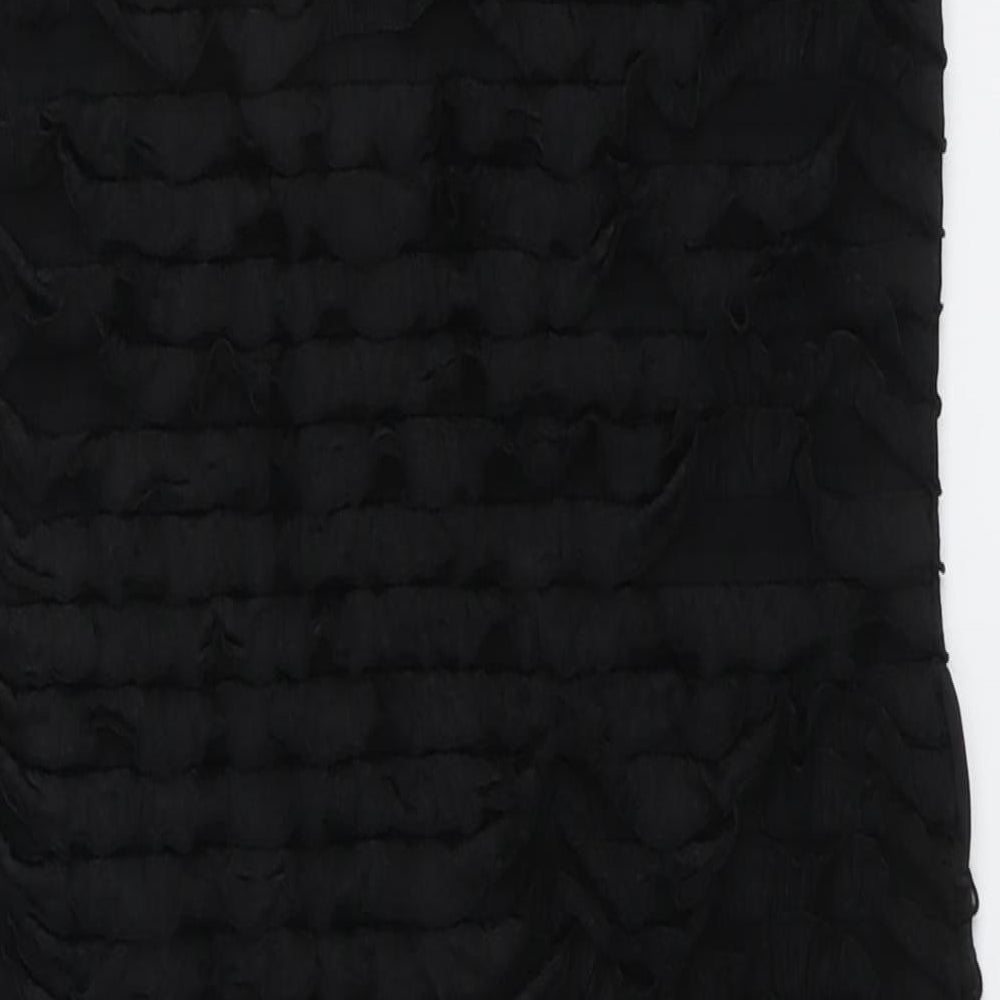 Encuentro Womens Black Polyester Tank Dress Size S Round Neck Pullover