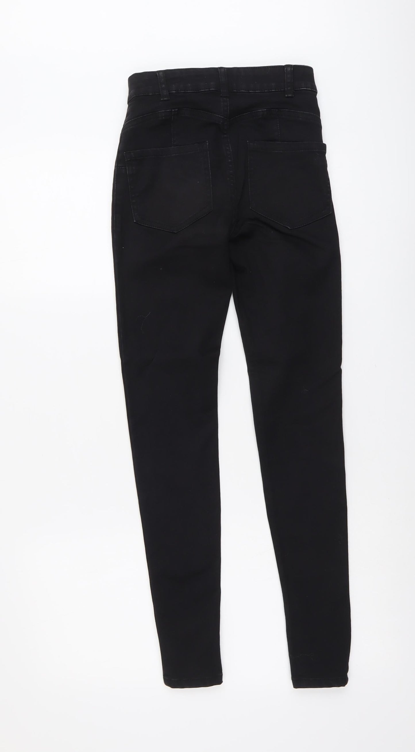 Denim & Co. Womens Grey Cotton Skinny Jeans Size 6 L28 in Regular Button