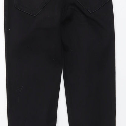 Denim & Co. Womens Grey Cotton Skinny Jeans Size 6 L28 in Regular Button