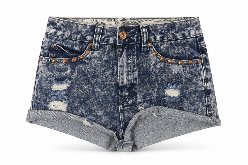 Womens UK Size 8 Denim & Co. Regular Fit Cut-Off Shorts
