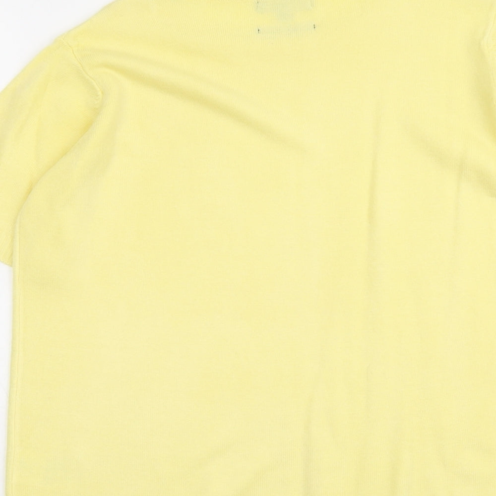 Womens UK Size L Classic Yellow Pullover Jumper