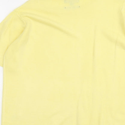 Womens UK Size L Classic Yellow Pullover Jumper