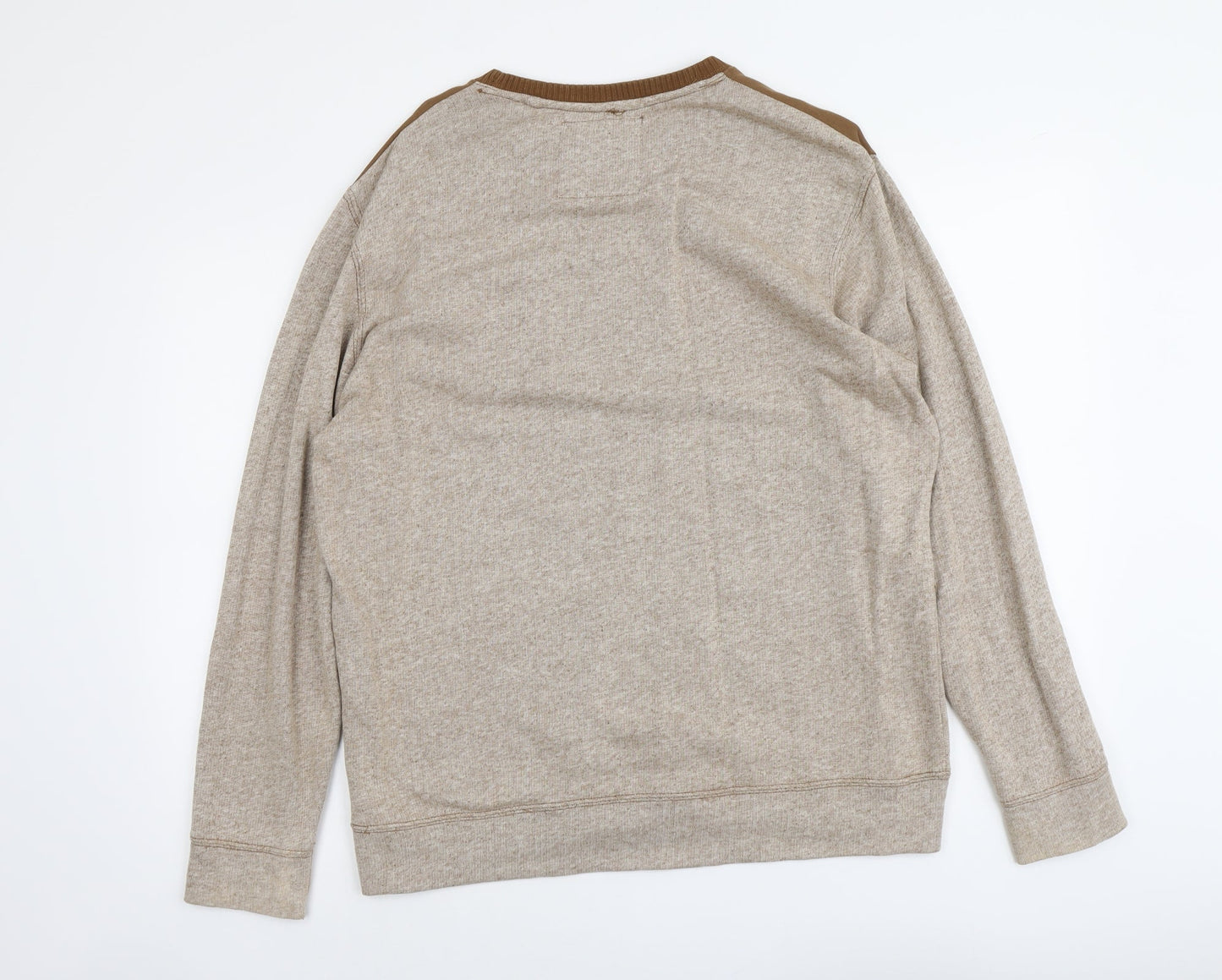 Twisted Soul Mens Brown Cotton Pullover Sweatshirt Size L