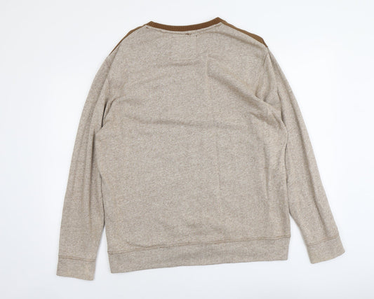 Twisted Soul Mens Brown Cotton Pullover Sweatshirt Size L